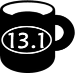13.1 Ceramic Coffee Mug Oval black - Click Image to Close