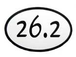 26.2 Oval Car Magnet - Click Image to Close