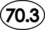 70.3 Oval Decal - Click Image to Close