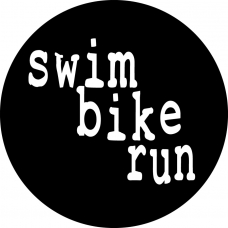 Swim Bike Run Round Color Sticker