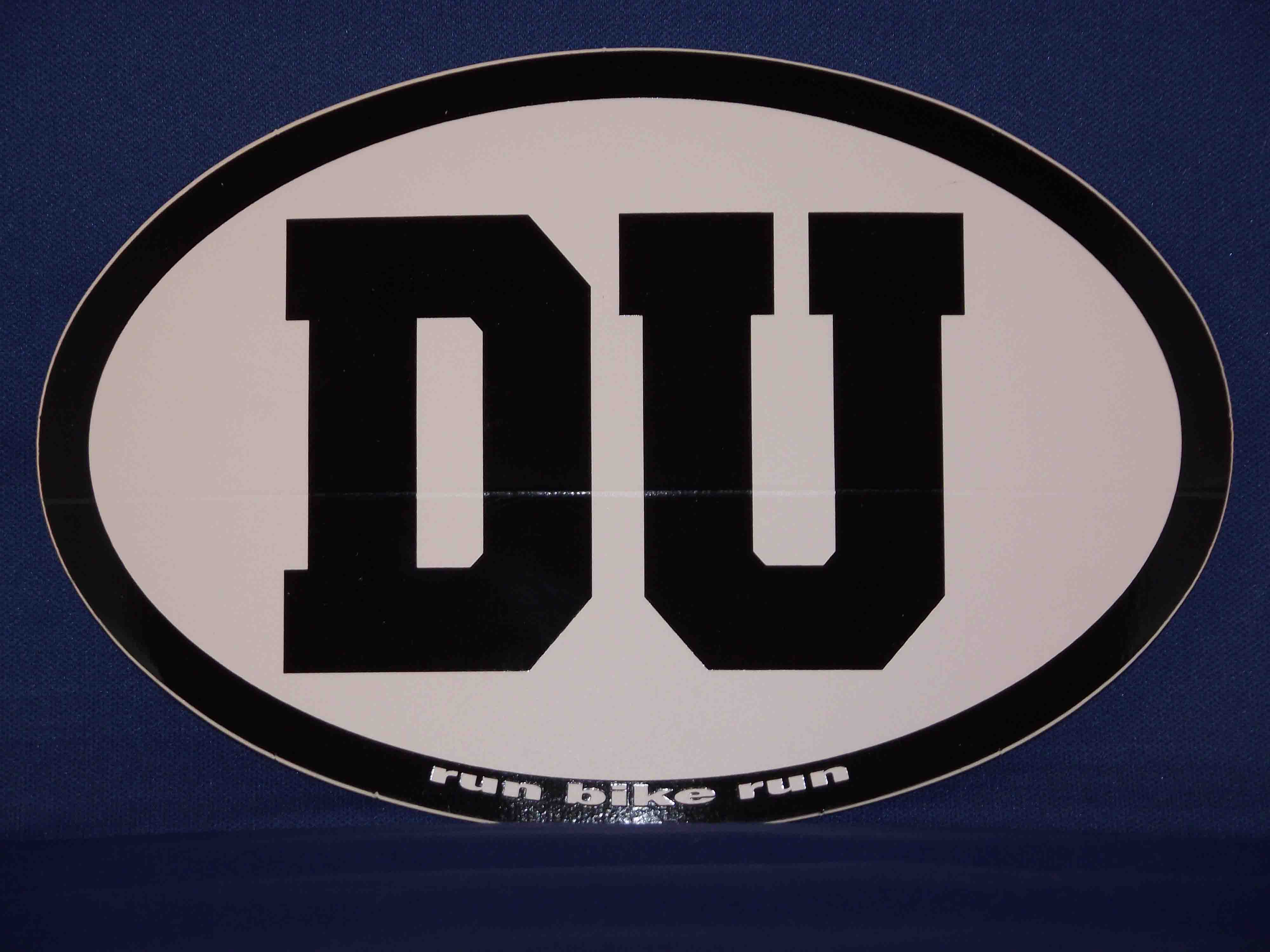 DU oval sticker decal - Click Image to Close