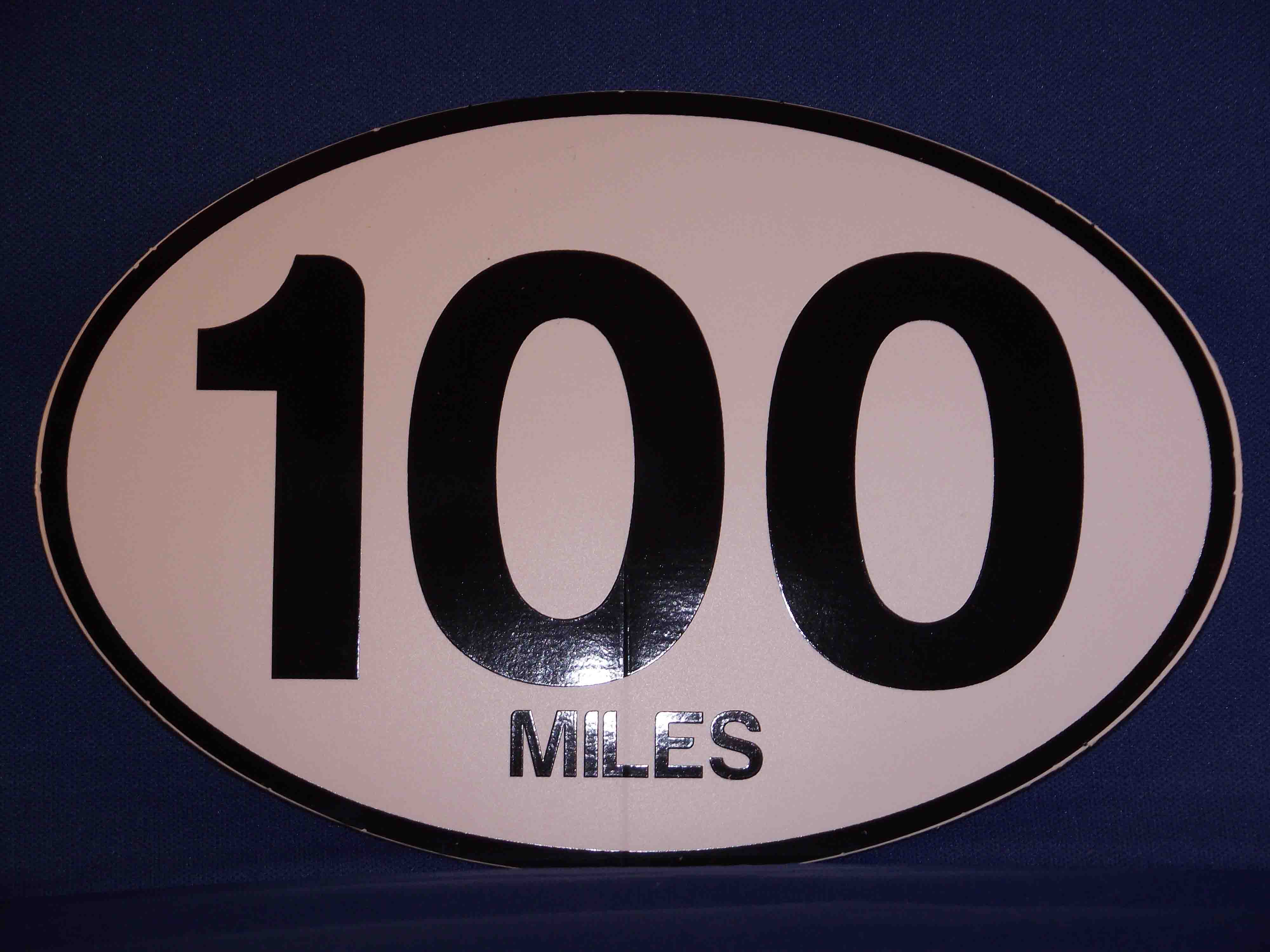 100 Mile Oval Decal