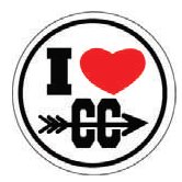 I ♥CC Round Sticker