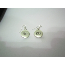 13.1 Silver Plated Disk Earrings