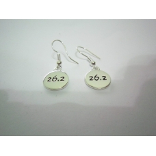 26.2 Silver Plated Disk Earrings