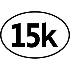15K Oval Decal