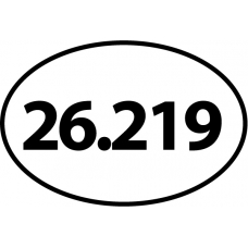 26.219 Oval Decal - Click Image to Close