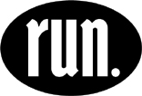run. Oval Decal - Click Image to Close