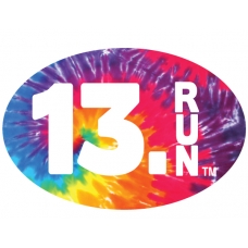 13.1 RUN Oval car magnet - Click Image to Close