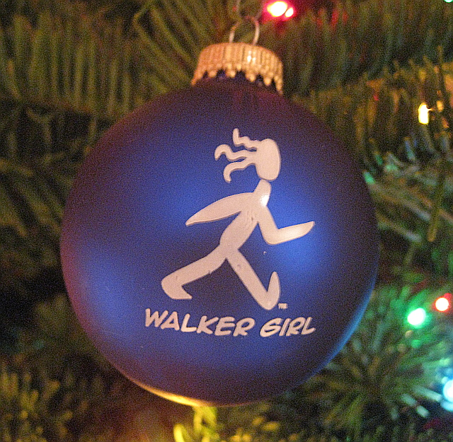 Walker Girl Christmas Ornament