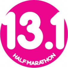 13.1 Half Marathon Round Car Magnet - Click Image to Close