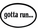 "Gotta run" bar charm - Click Image to Close