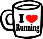 I ♥ Running Ceramic Coffee Mug