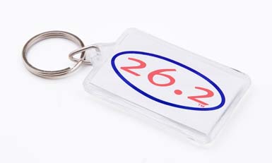 13.1 or 26.2 Oval Key Ring