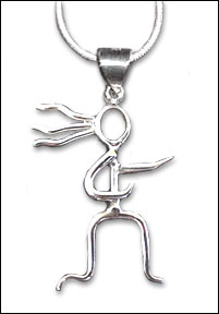 Sterling Silver Necklace - With RunnerGirl pendant