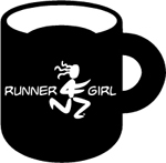 Runner Girl Ceramic Coffee Mug - Black