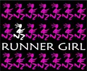 Runner Girl Mouse Pad - Click Image to Close