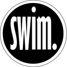 Swim. round color sticker - Click Image to Close