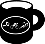 Tri Figures Ceramic Coffee Mug - Black