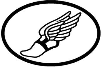Winged Foot Oval Decal