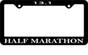 13.1 Half Marathon License Plate Frame
