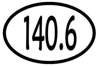 140.6 Oval Decal