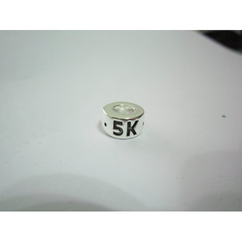 5K Silver Plated Pandora Style bead