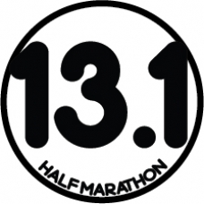 13.1 Half Marathon Round Car Magnet
