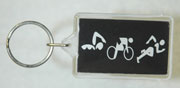 Tri Figures Key Ring - Click Image to Close