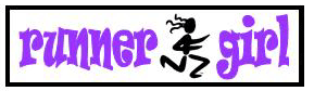 Runner Girl Bumper Sticker -Purple
