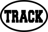 Track Oval Decal